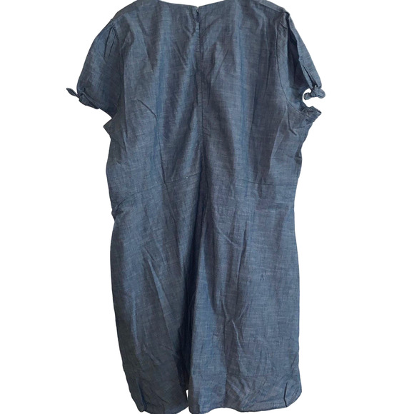 J. Crew Chambray faux-wrap Dress - Picture 6 of 7